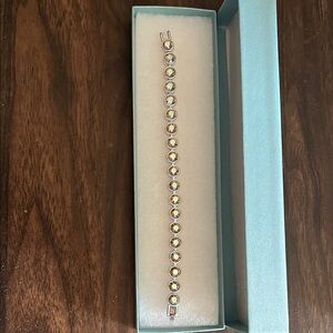 Touchstone Crystal Silver Shimmery Ice Braclet